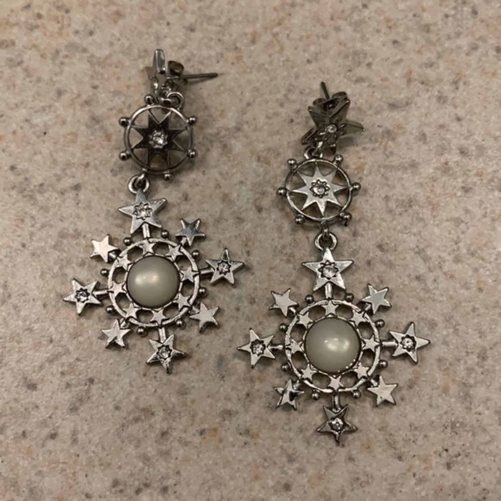 Large celestial earrings - Picture 2 of 3